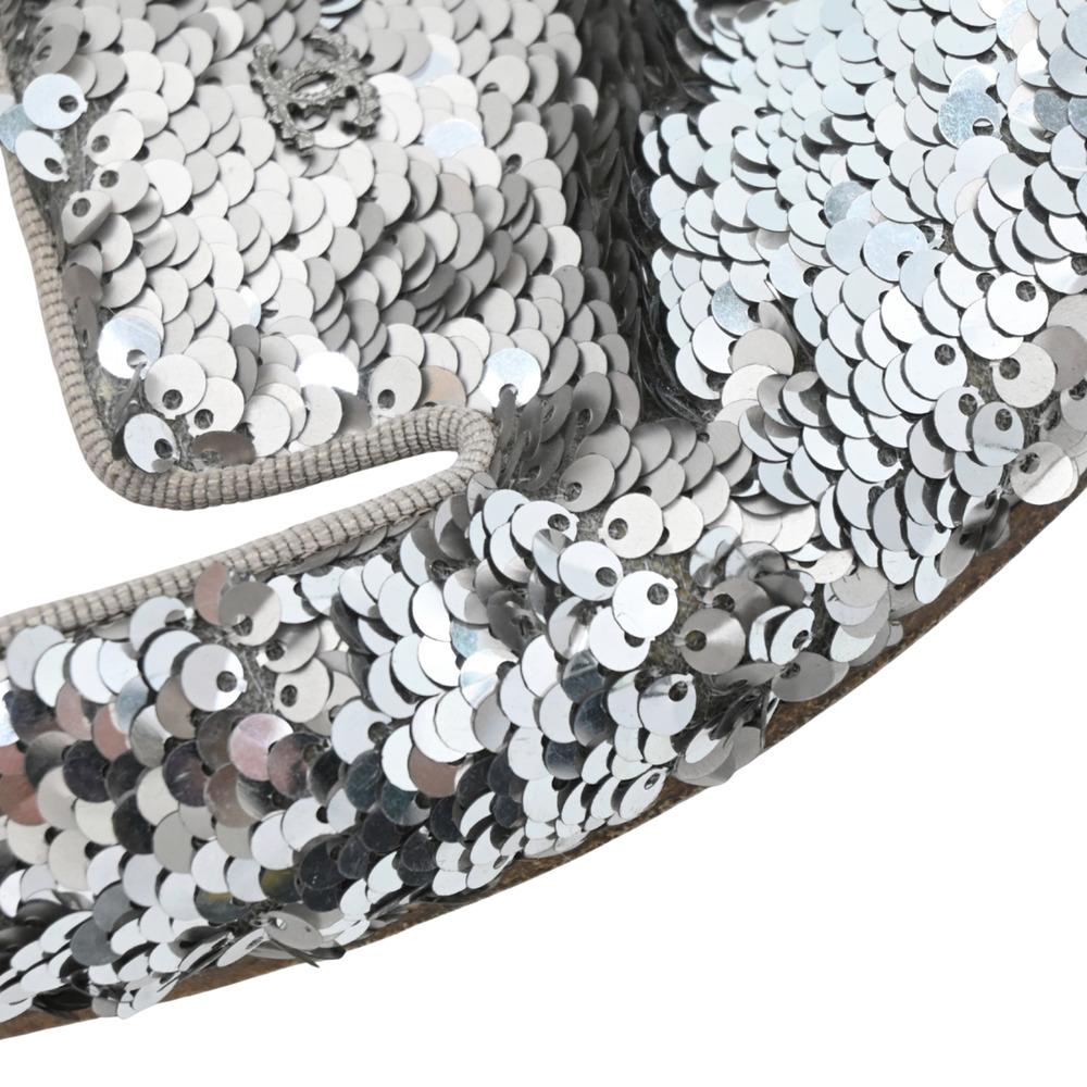 CHANEL Silver Sequin Loafers Estimated Size 7 - Picture 13 of 16